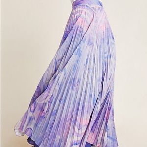 Purple marble dyed maxi skirt from Anthropologie